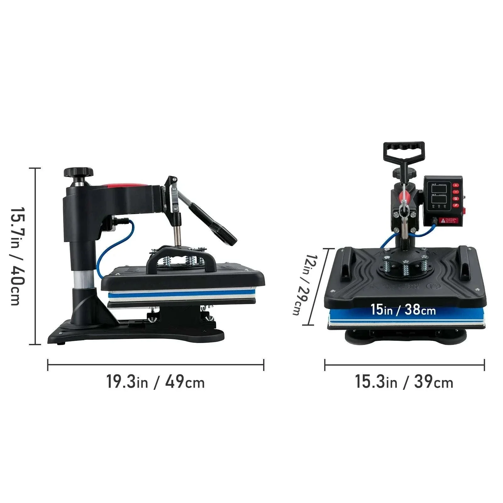 5-in-1 Heat Press Machine 12x15" Clamshell Digital Control - Image 18
