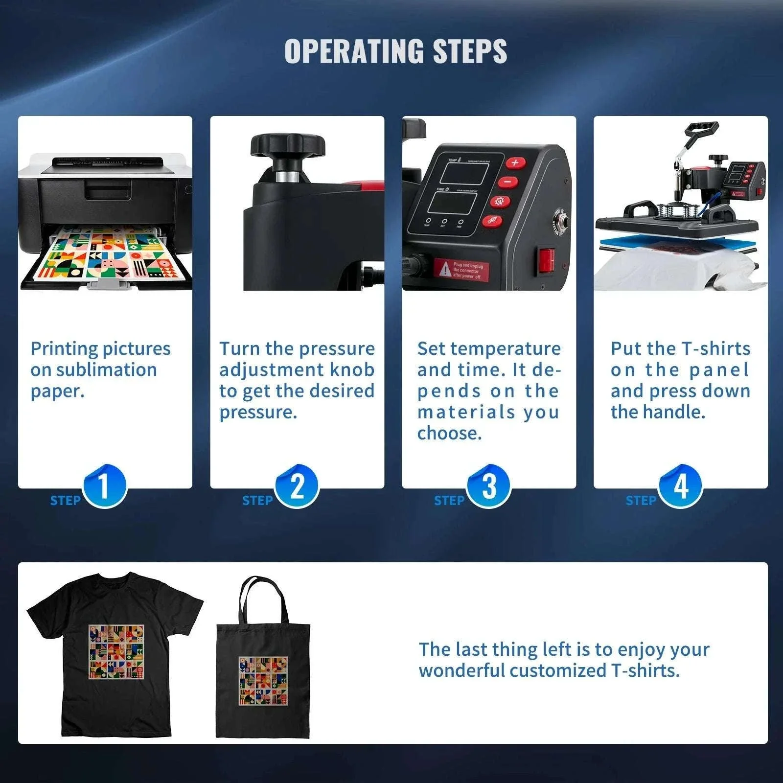 5-in-1 Heat Press Machine 12x15" Clamshell Digital Control - Image 6