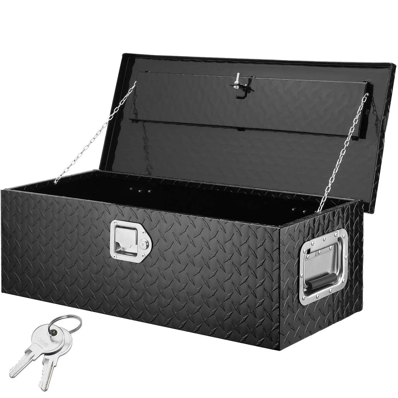 Heavy Duty Aluminum Truck Bed Tool Box with Lock and Handles