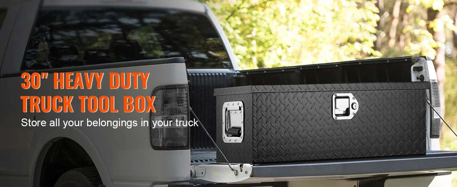 Heavy Duty Aluminum Truck Bed Tool Box with Lock and Handles - Image 8