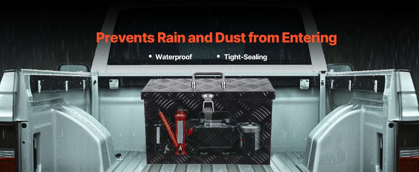 Heavy Duty Aluminum Truck Bed Tool Box with Lockable Storage - Image 10