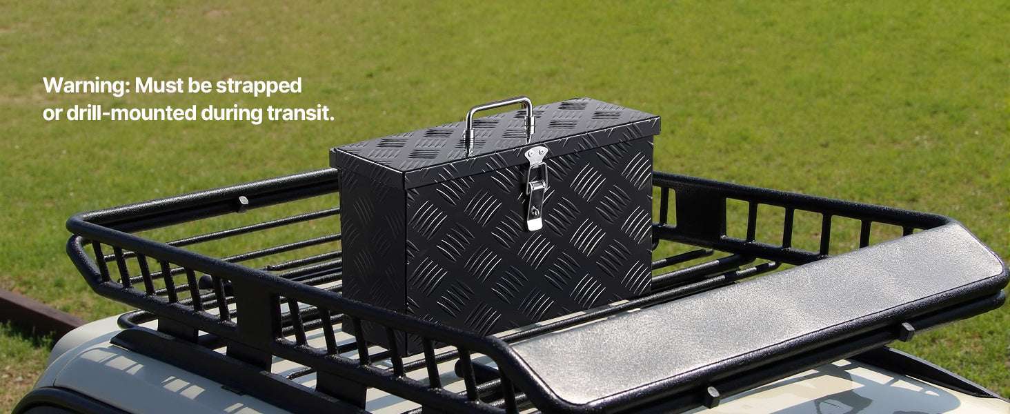 Heavy Duty Aluminum Truck Bed Tool Box with Lockable Storage - Image 14