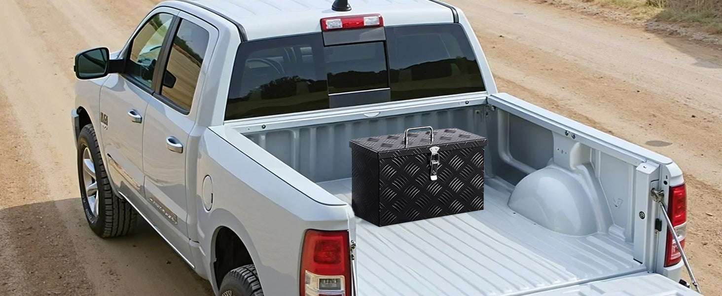 Heavy Duty Aluminum Truck Bed Tool Box with Lockable Storage - Image 16
