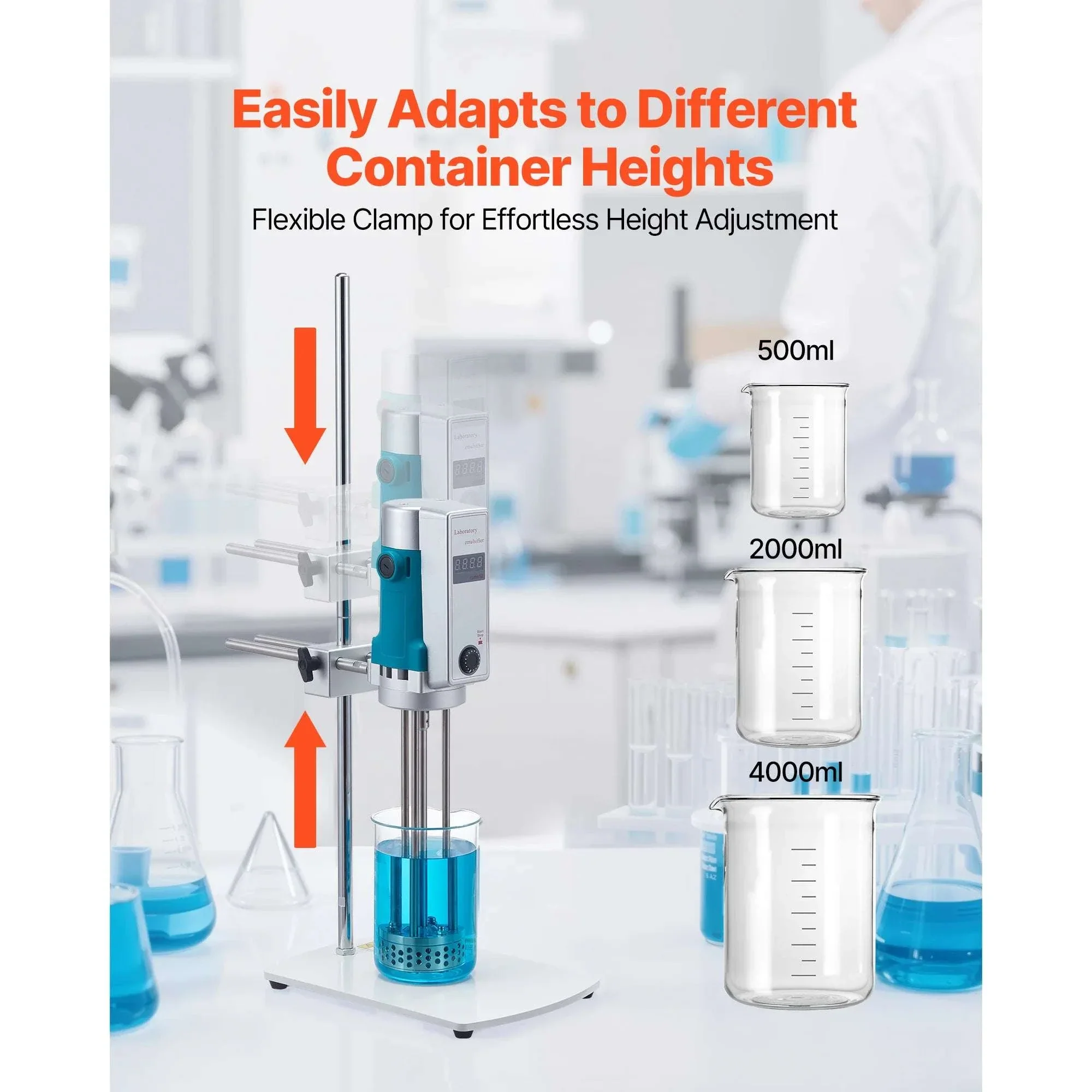 High Speed Laboratory Homogenizer with Digital Display Control - Image 4
