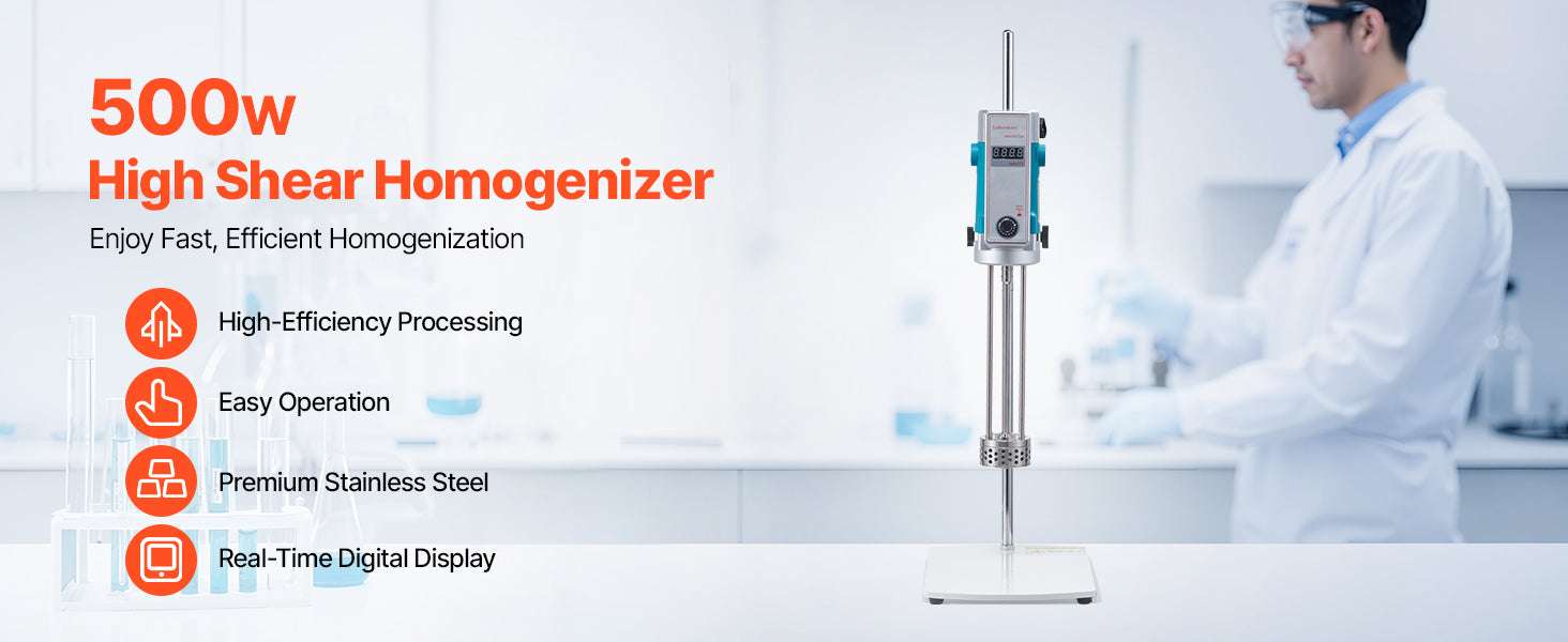 High Speed Laboratory Homogenizer with Digital Display Control - Image 8