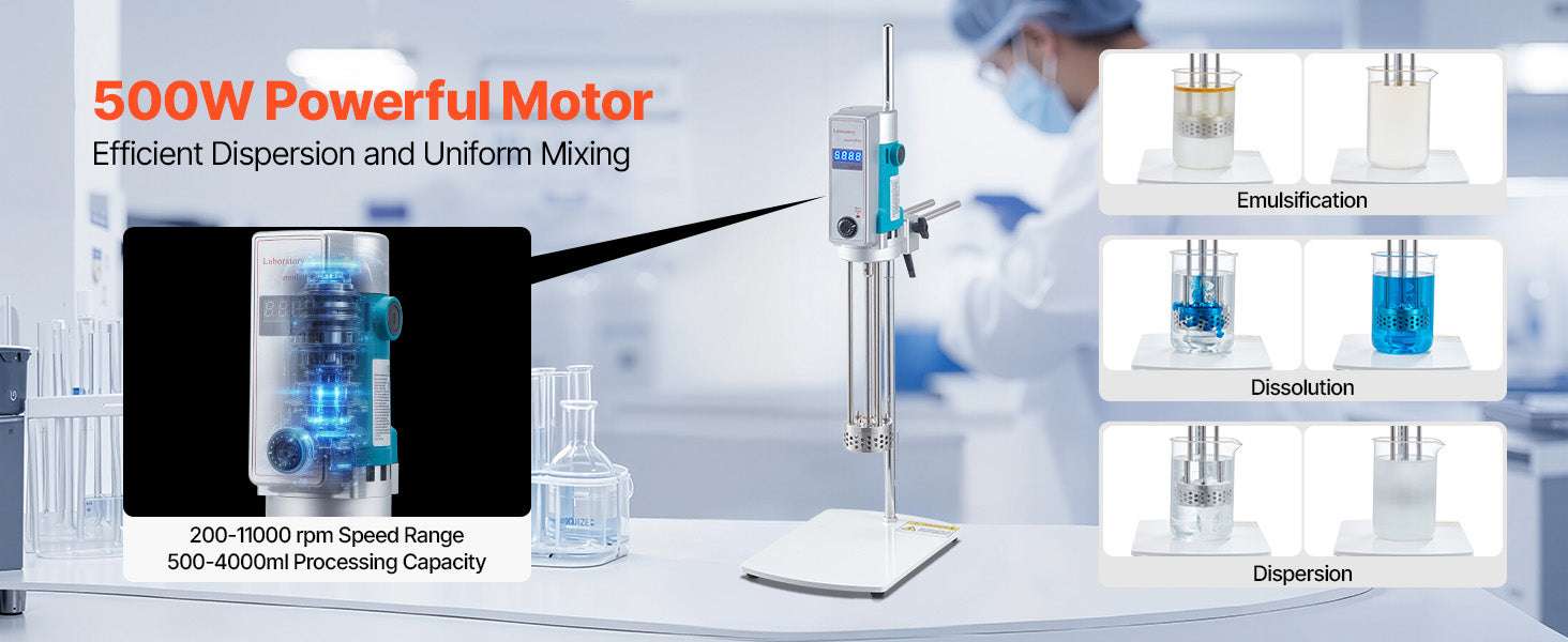 High Speed Laboratory Homogenizer with Digital Display Control - Image 9