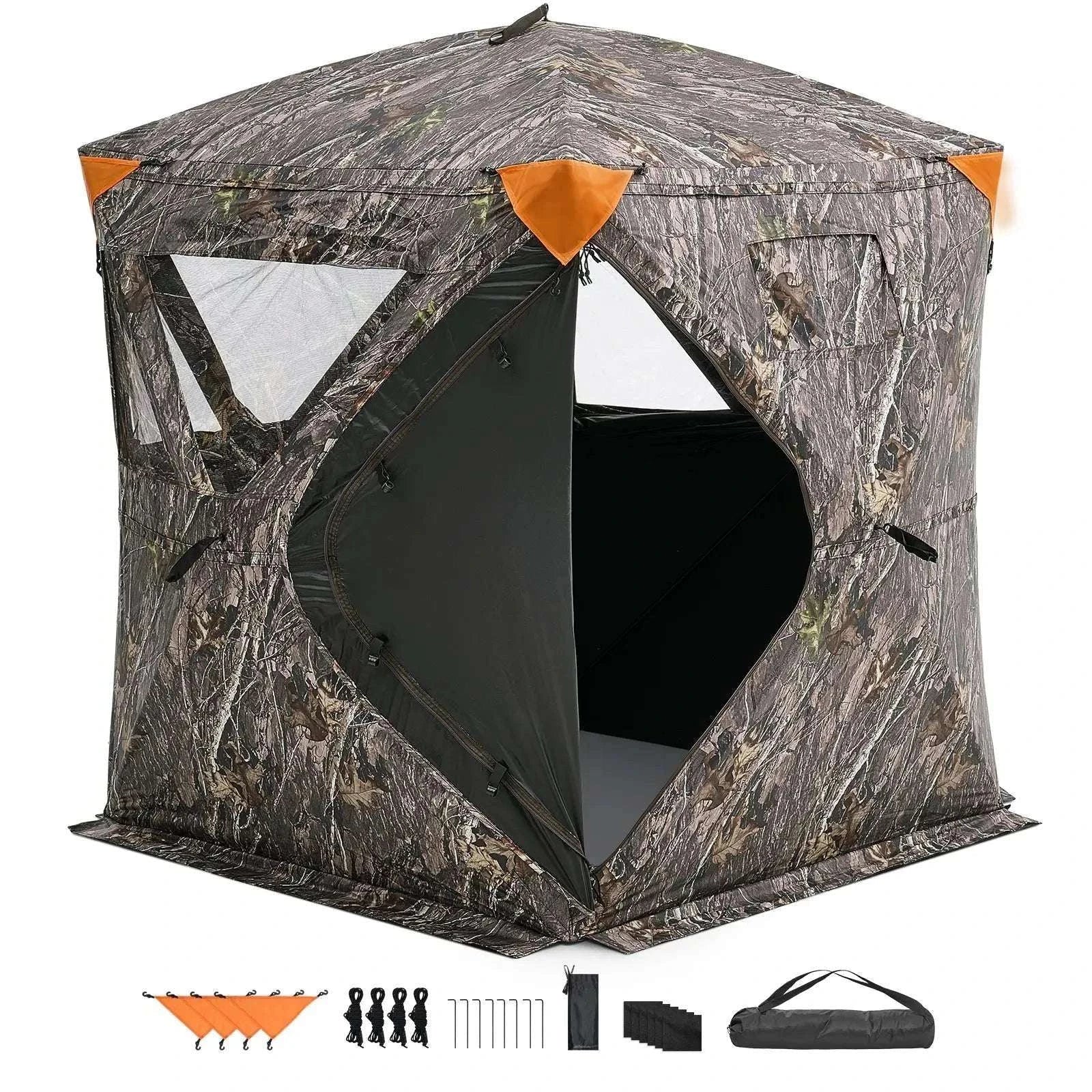270° See-Through Hunting Blind for 2–3 People with Pop-Up Setup
