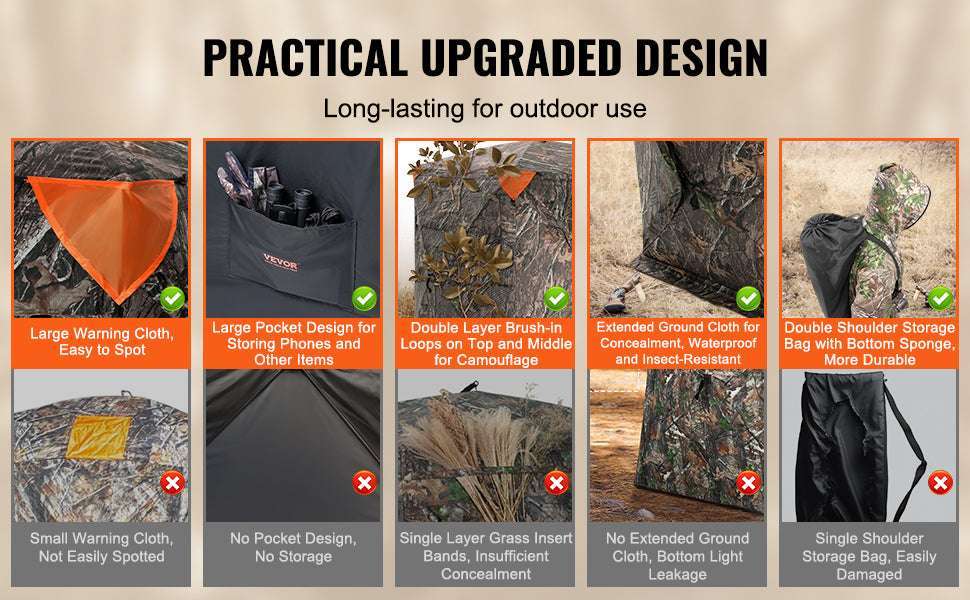 270° See-Through Hunting Blind for 2–3 People with Pop-Up Setup - Image 10