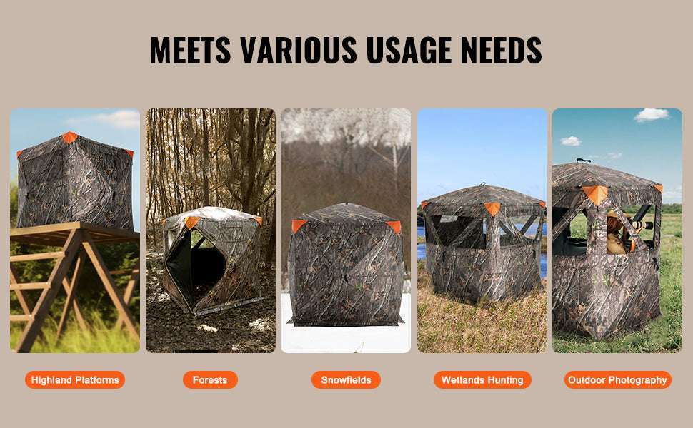 270° See-Through Hunting Blind for 2–3 People with Pop-Up Setup - Image 11