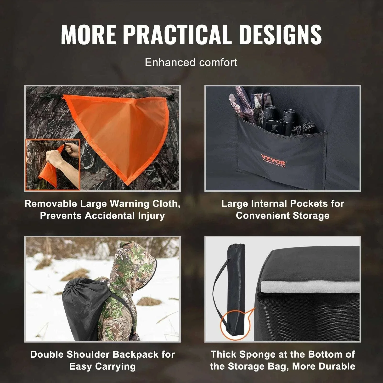270° See-Through Hunting Blind for 2–3 People with Pop-Up Setup - Image 5
