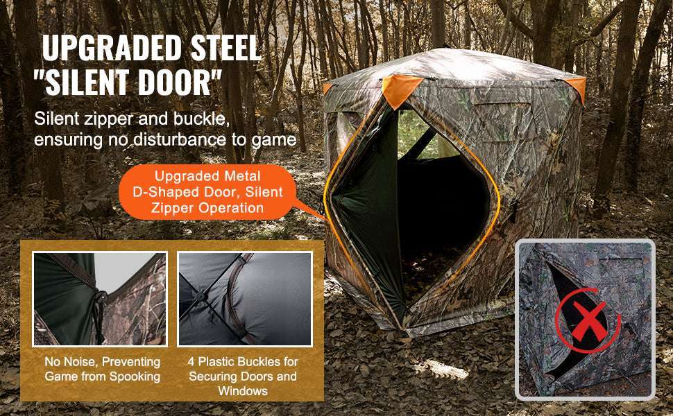 270° See-Through Hunting Blind for 2–3 People with Pop-Up Setup - Image 8