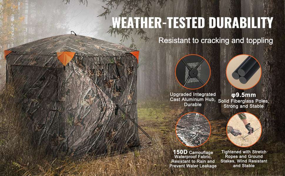 270° See-Through Hunting Blind for 2–3 People with Pop-Up Setup - Image 9