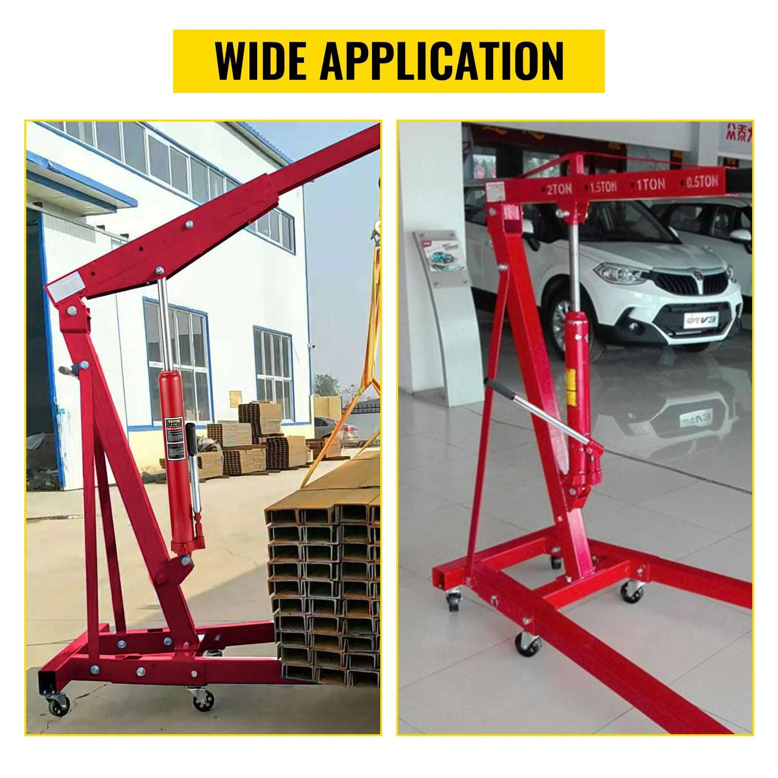 8 Ton Hydraulic Long Ram Jack for Engine Hoists & Shop Cranes - Image 15