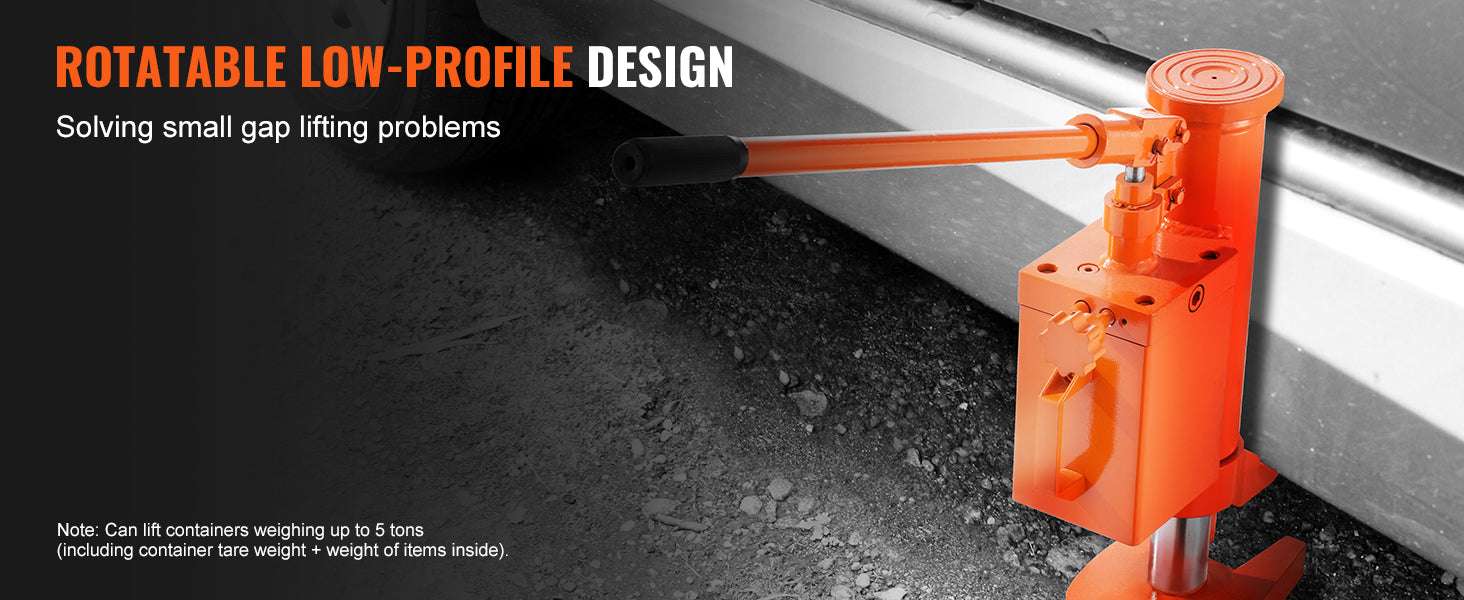 5T/10T Hydraulic Toe Jack with 360° Rotating Base for Machinery - Image 10