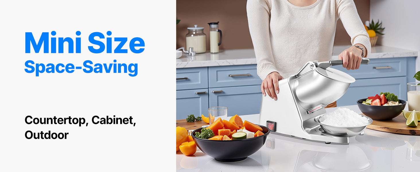 Electric Ice Crusher Machine with Bowl & Cover, 3KG/Min Shaved Ice - Image 10