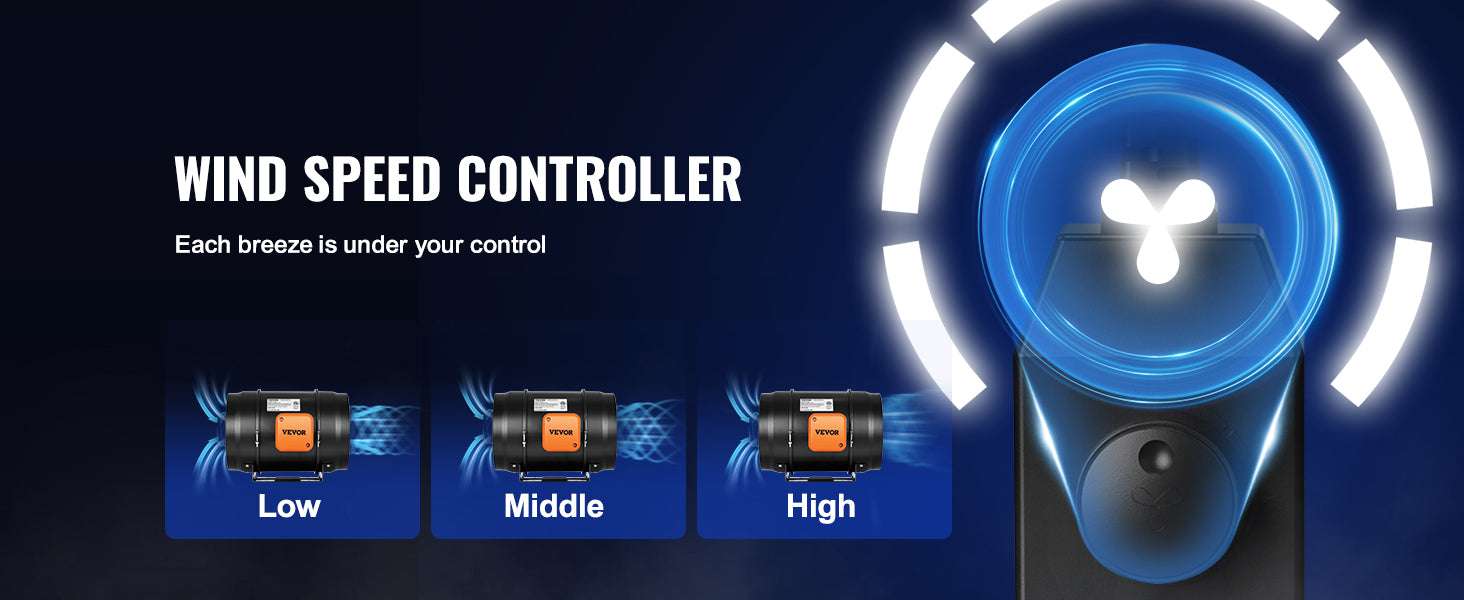 Inline Duct Fan with Temp & Humidity Control for Ventilation - Image 11