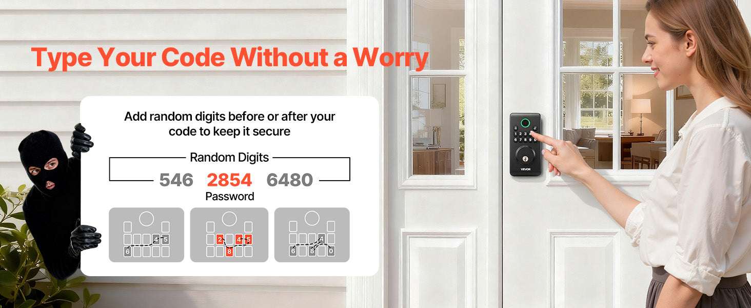 Keyless Entry Door Lock with Keypad, Auto-Lock & User Codes - Image 11