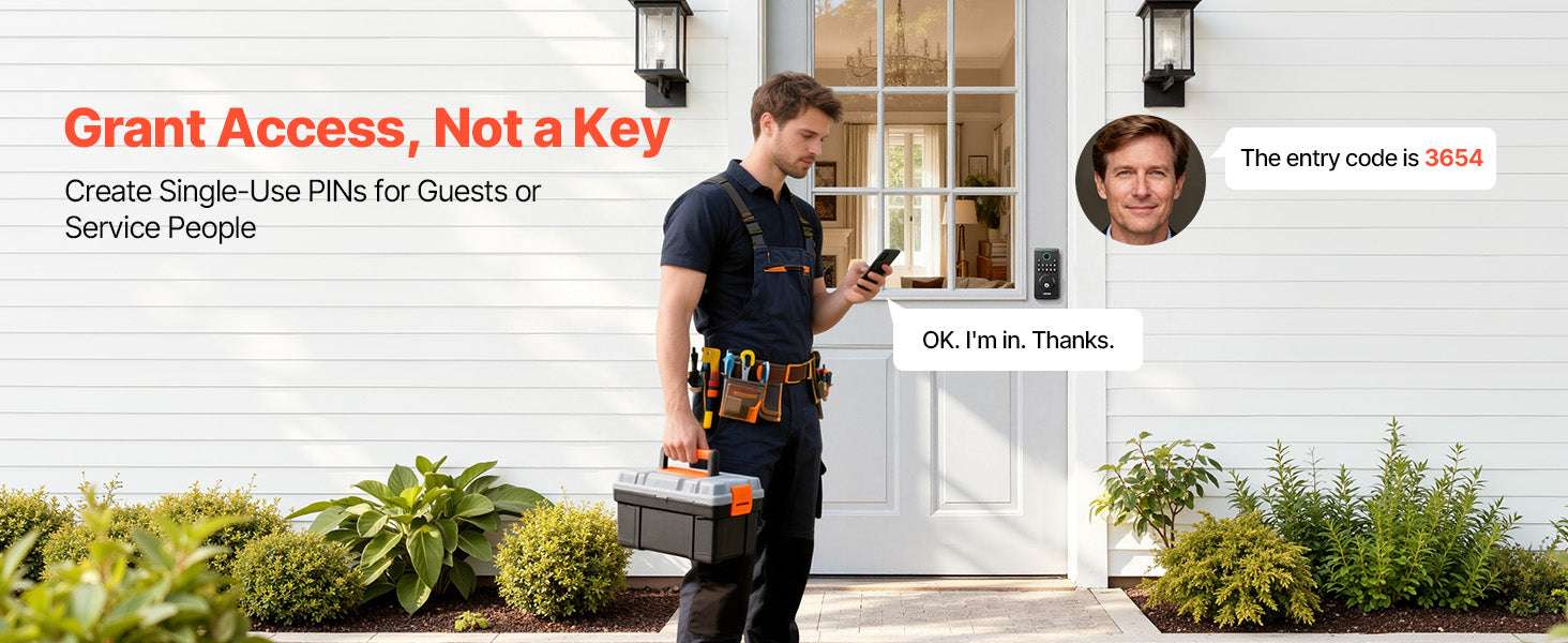 Keyless Entry Door Lock with Keypad, Auto-Lock & User Codes - Image 12