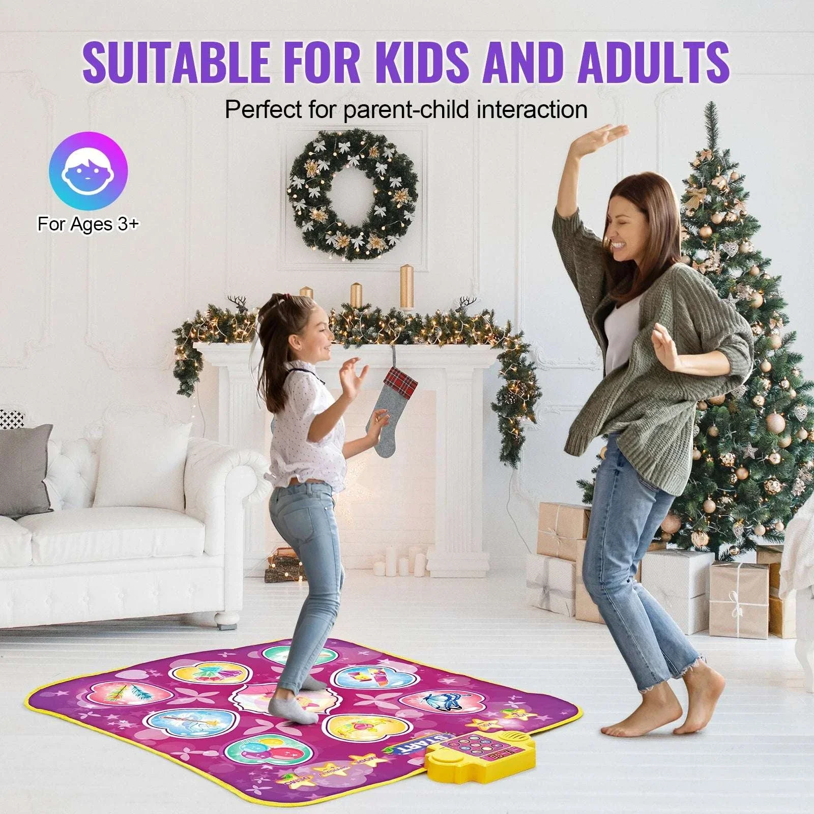 Kids Electronic Dance Mat with 9 Buttons, 3 Modes & 8 Levels - Image 6
