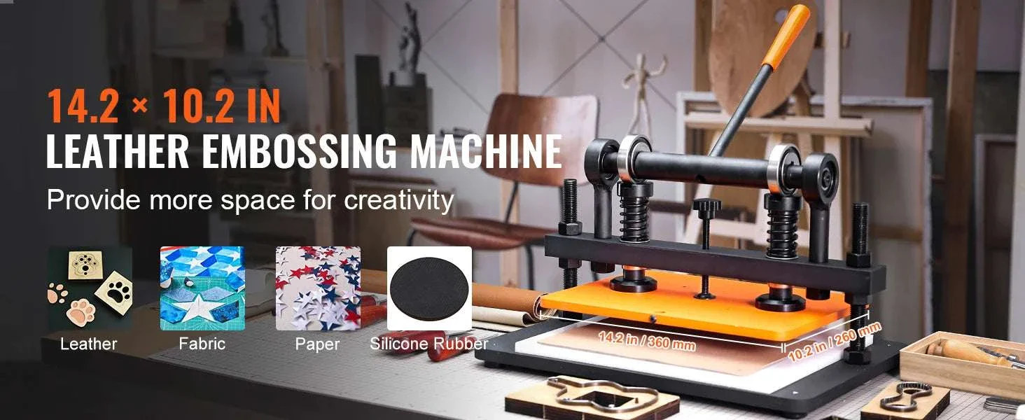 Manual Leather Cutting & Embossing Machine with 1.5T Pressure - Image 8