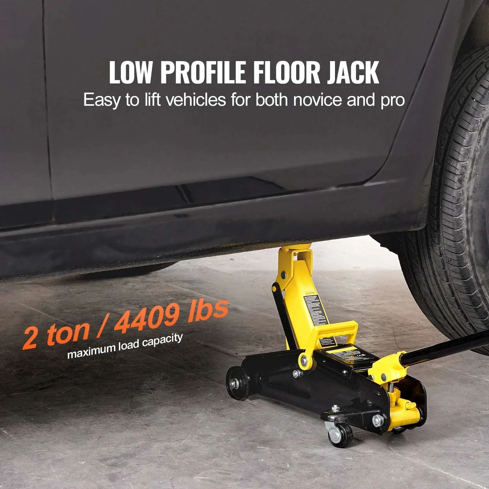 Low Profile 2 Ton Hydraulic Floor Jack for Cars and SUVs - Image 2