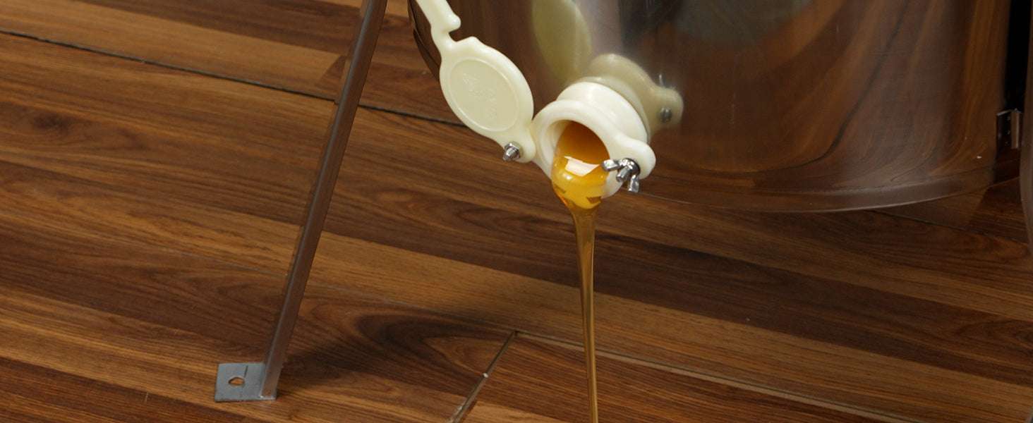 Manual 3-Frame Honey Extractor Stainless Steel Beekeeping Spinner - Image 15