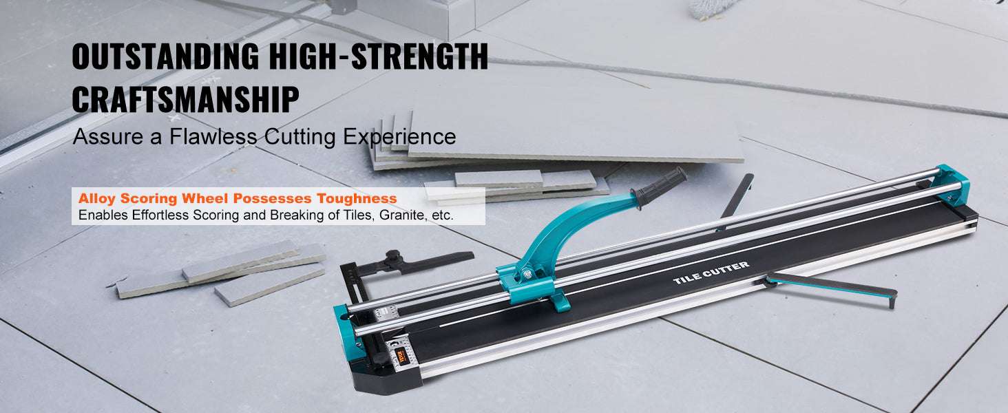 Manual Tile Cutter with Laser Guide & Support Feet for Precise Cuts - Image 11