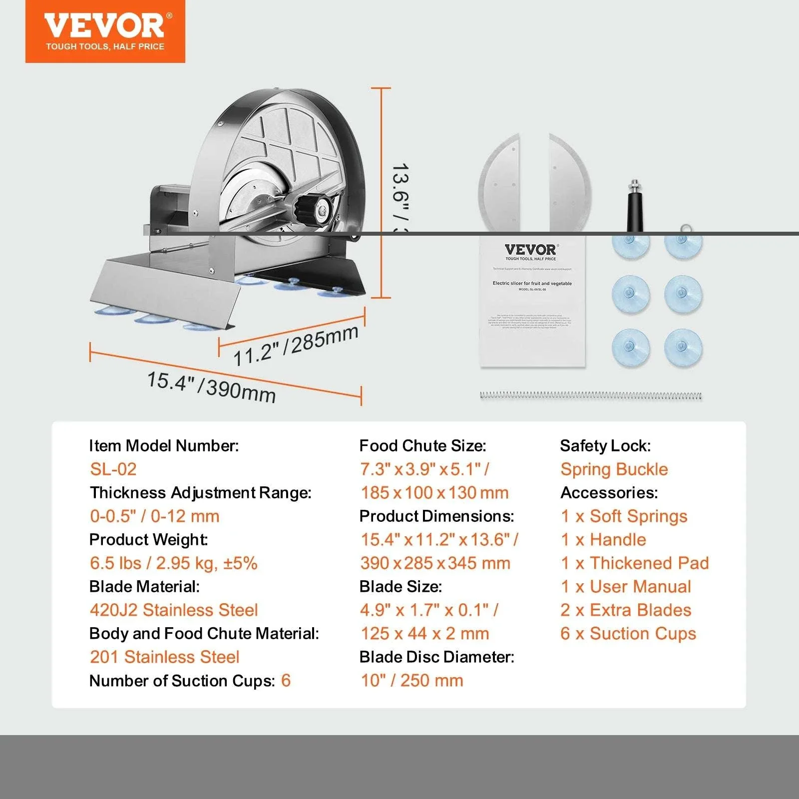 Manual Vegetable Slicer with Adjustable Thickness 0–12mm - Image 14