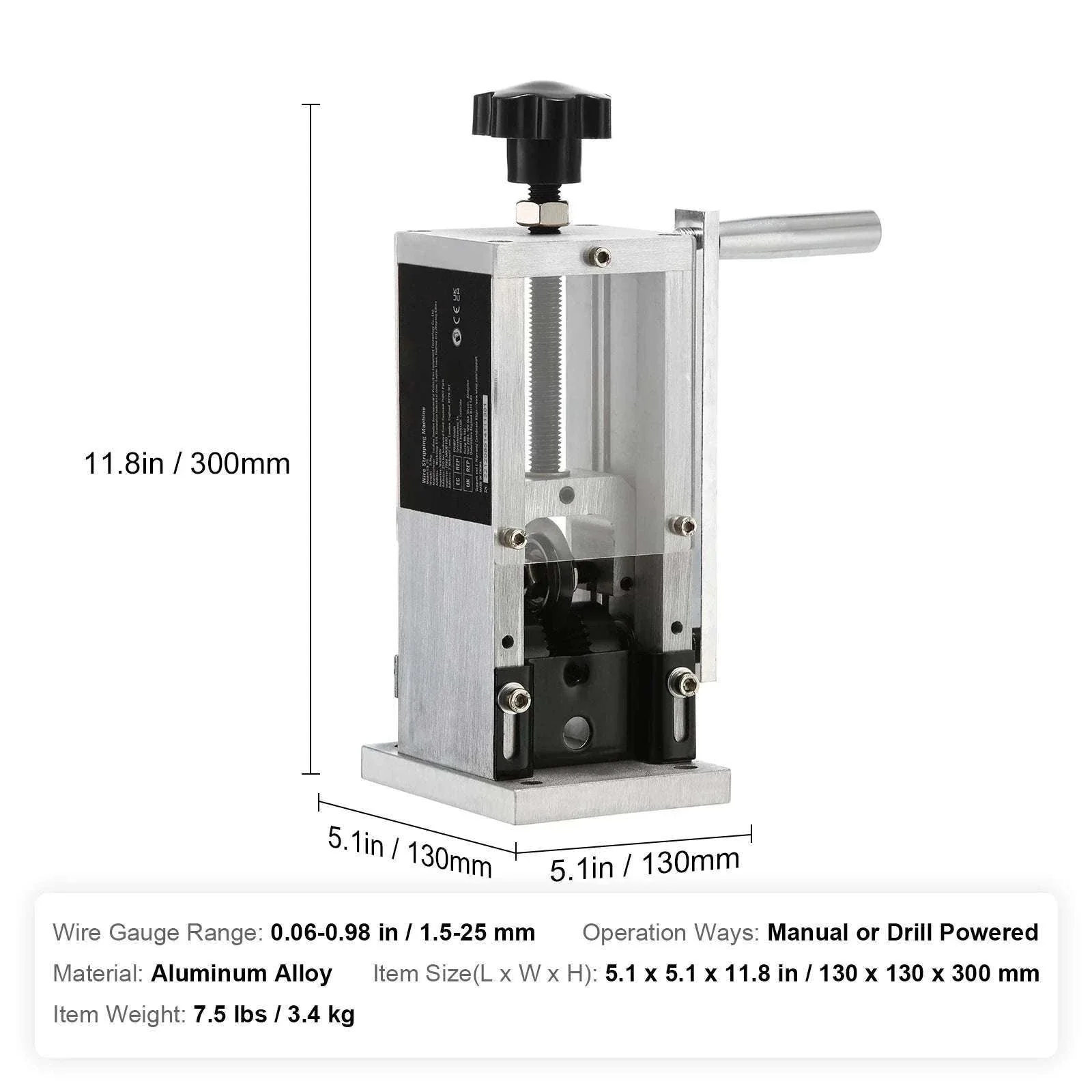Manual Wire Stripping Machine for Copper Cable 1.5–40mm - Image 7