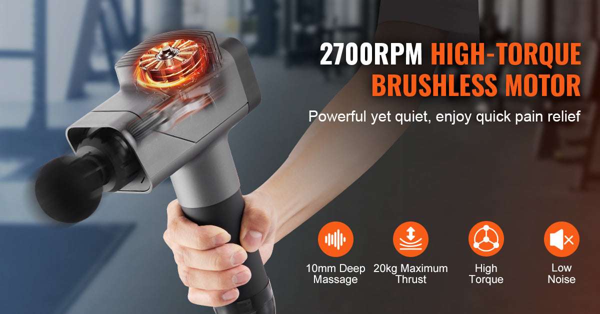Deep Tissue Massage Gun with 8 Speeds & 6 Heads for Muscle Relief - Image 8