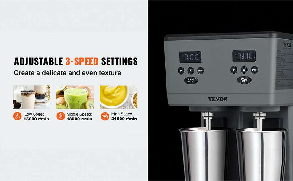 Double Head Milkshake Maker 375W x2 Commercial Drink Mixer - Image 11