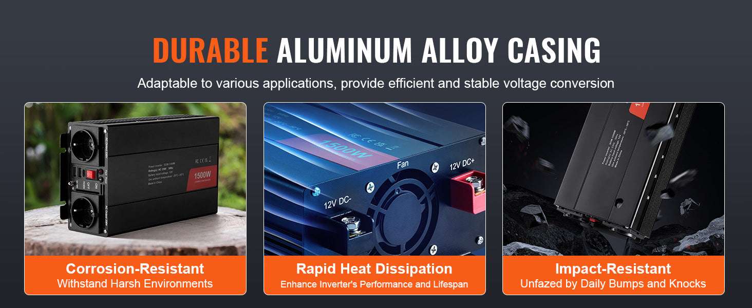 1500W–5000W Modified Sine Wave Power Inverter for Home & Travel - Image 12