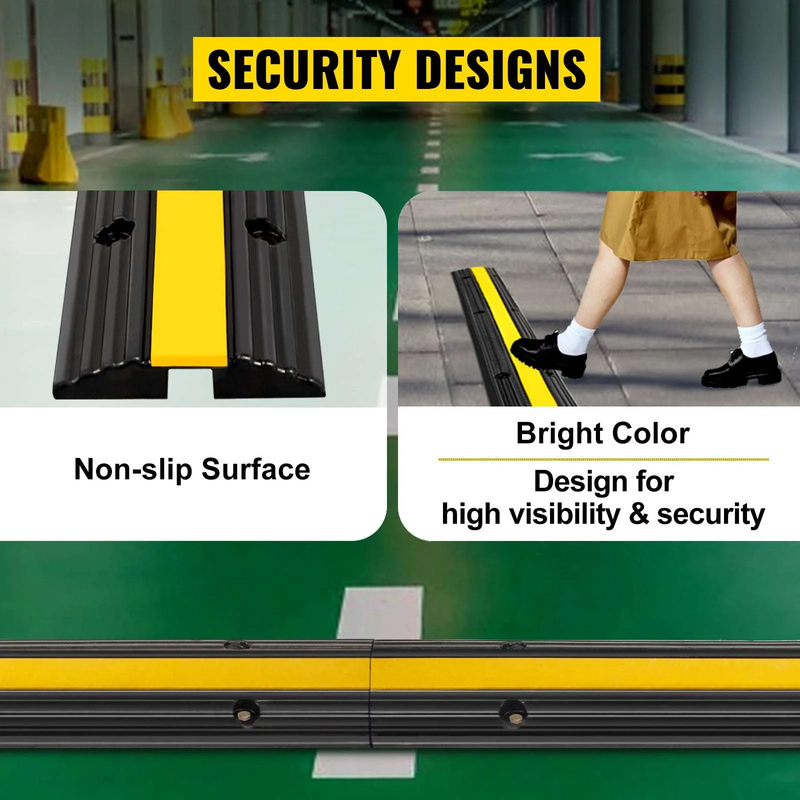 Modular Rubber Cable Protector Ramp 1 Channel 22046 lbs Load - Image 14