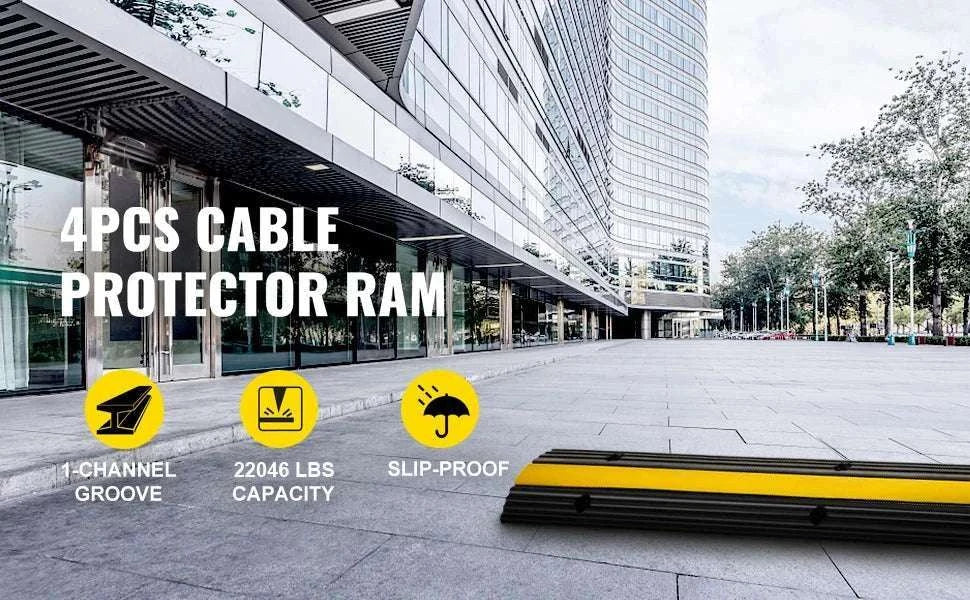Modular Rubber Cable Protector Ramp 1-Channel 22046 lb Capacity - Image 8