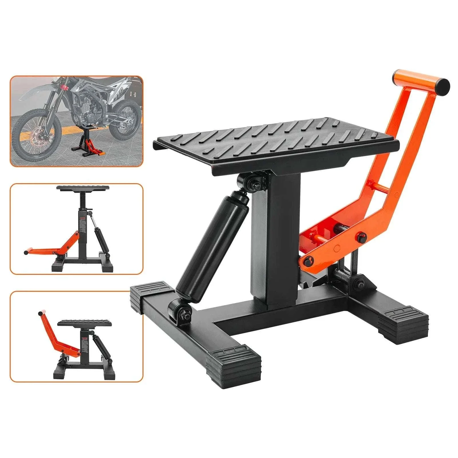 Motorcycle Lift Stand 440lb Hydraulic Jack for Dirt Bike Maintenance