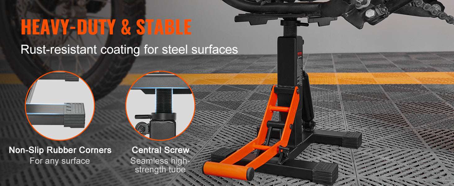Motorcycle Lift Stand 440lb Hydraulic Jack for Dirt Bike Maintenance - Image 9