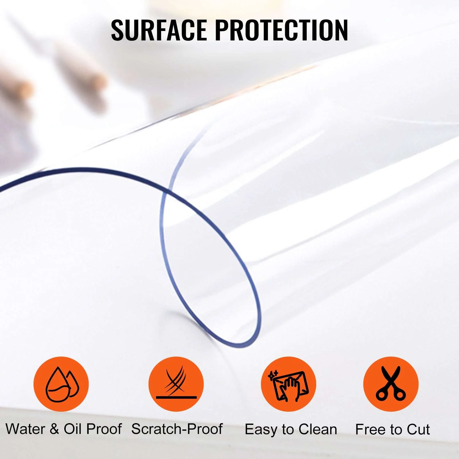 Clear PVC Table Protector Waterproof 1.5mm–2mm Thick Cover - Image 12