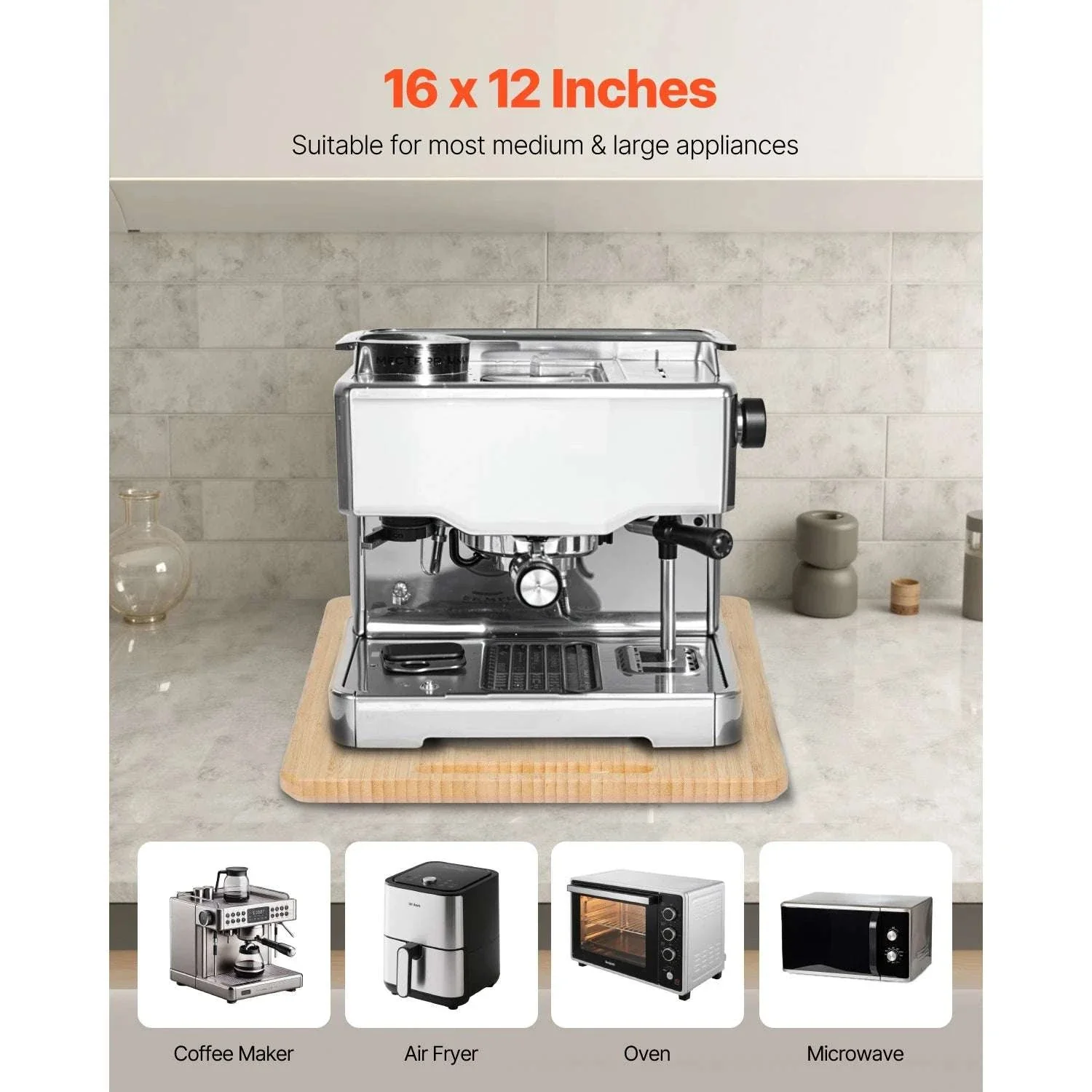 Kitchen Appliance Sliding Tray with Silent Wheels for Countertop Use - Image 3