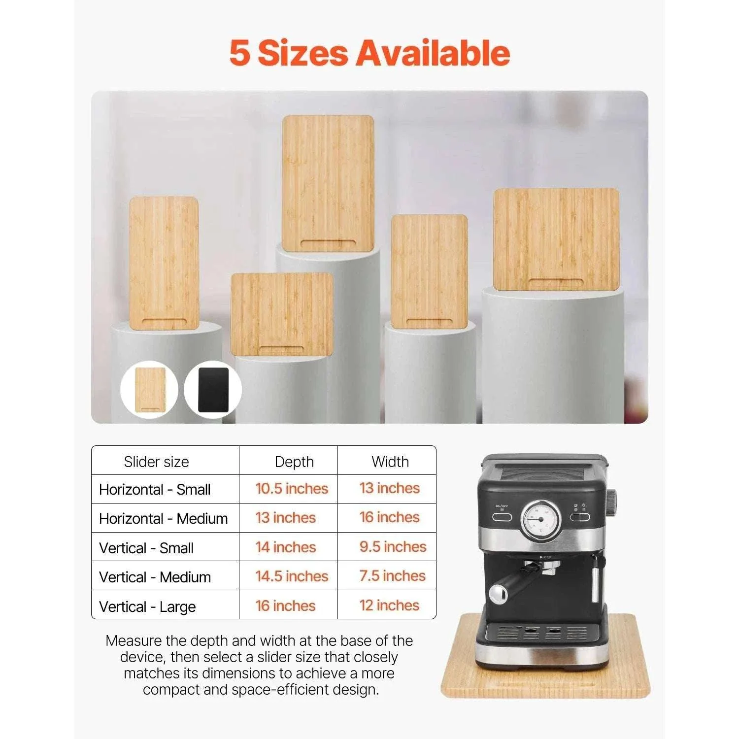 Kitchen Appliance Sliding Tray with Silent Wheels for Countertop Use - Image 8