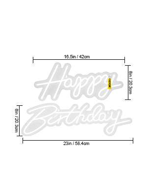 Happy Birthday LED Neon Sign with Remote & Adjustable Brightness - Image 17