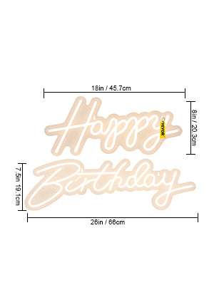 Happy Birthday LED Neon Sign with Remote & Adjustable Brightness - Image 19