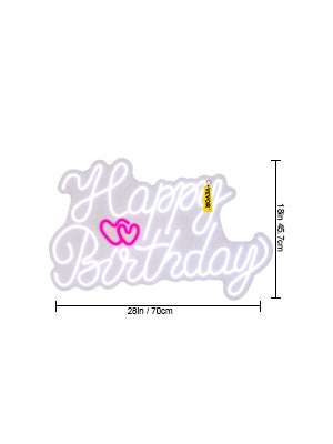 Happy Birthday LED Neon Sign with Remote & Adjustable Brightness - Image 21