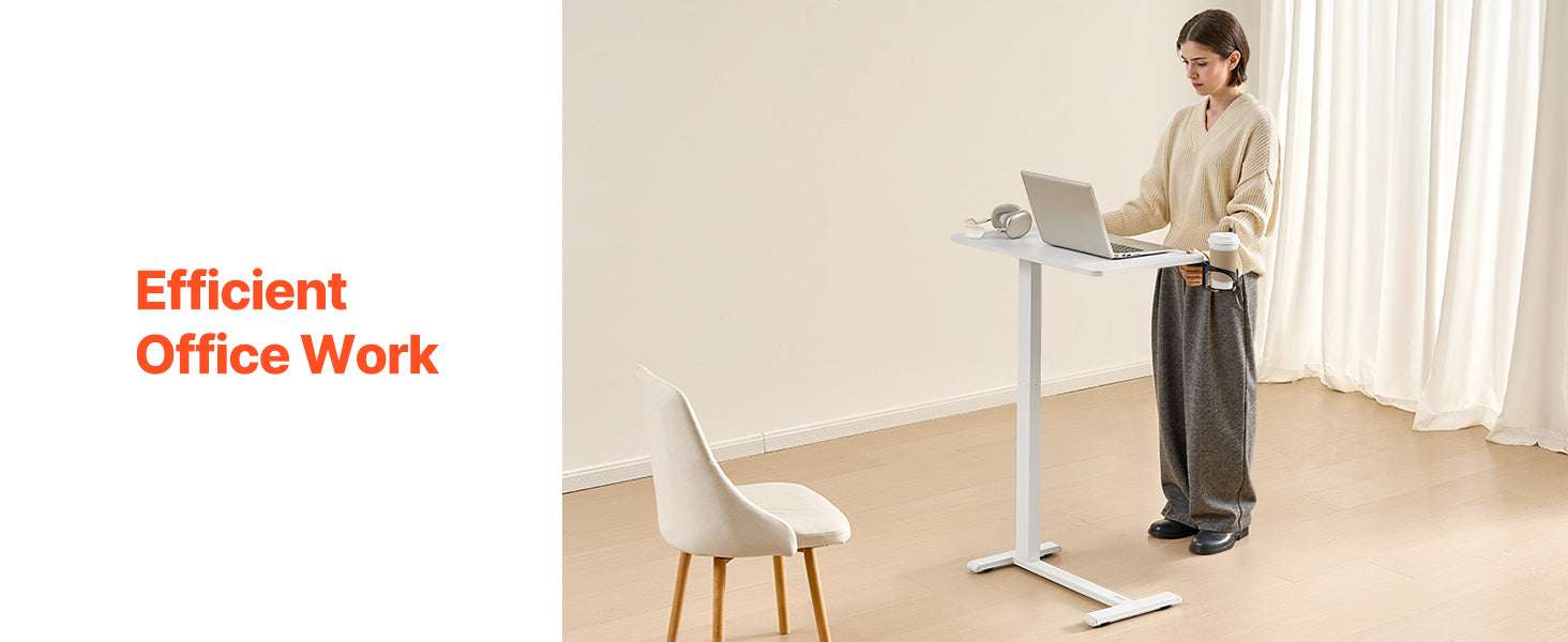 Adjustable Overbed Table with Wheels & Tilt Top for Bedside Work - Image 12