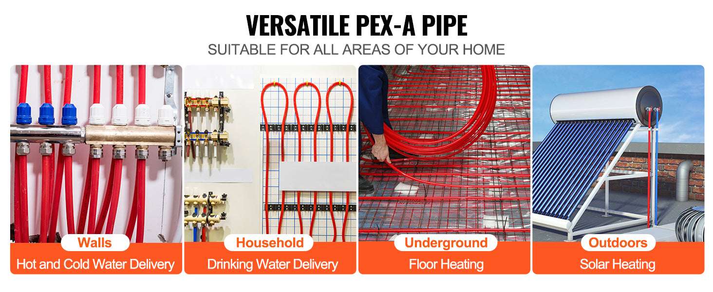 3/4" PEX-A Pipe Tubing 2x100FT for Hot & Cold Water Systems - Image 12