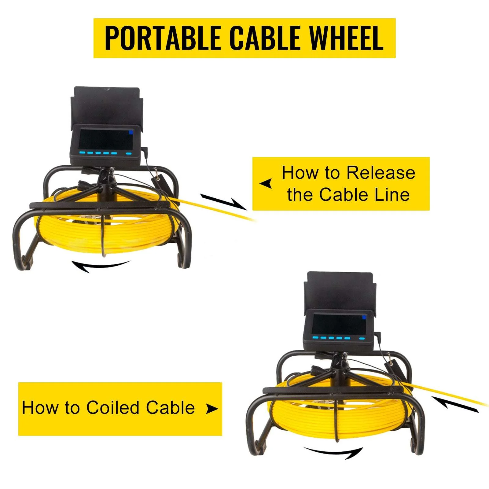 Pipe Inspection Camera with 4.3" Monitor DVR & IP68 Cable - Image 14
