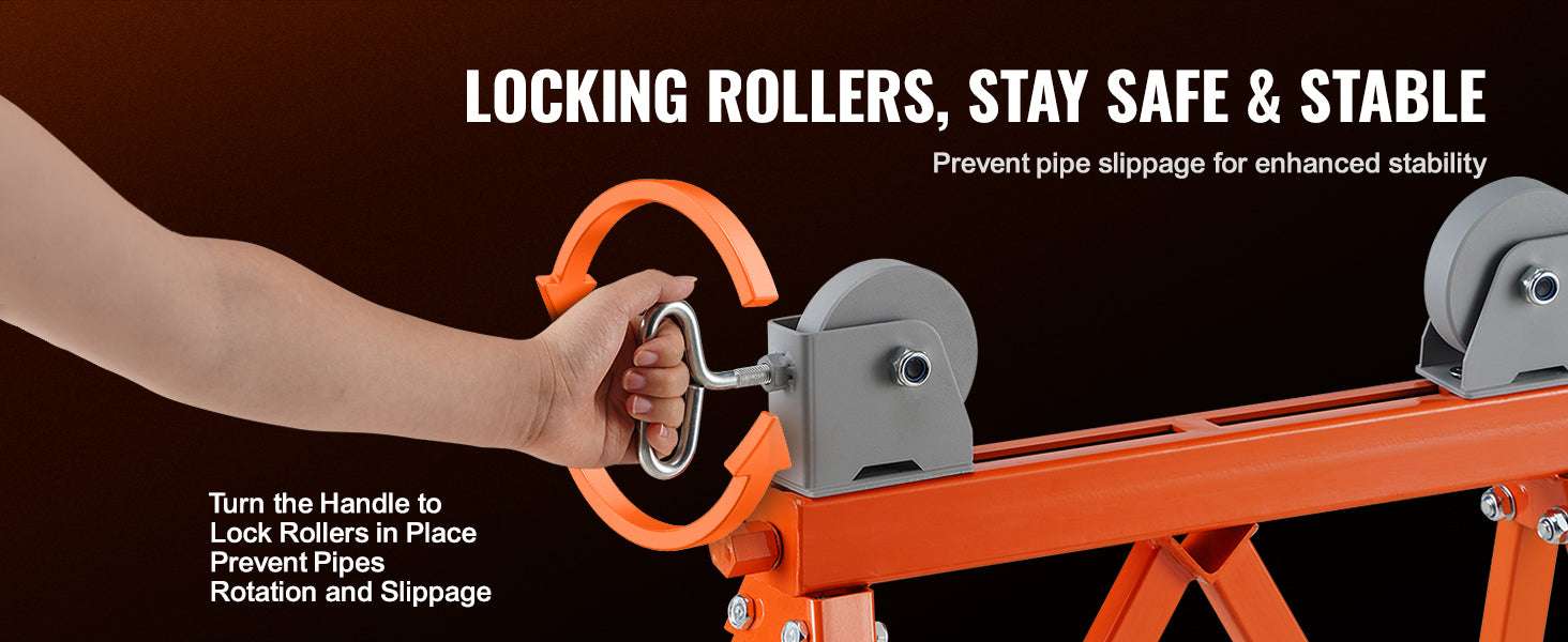 Heavy Duty Pipe Stand with Roller Head 2500 lb Capacity Adjustable 2–36 in - Image 12