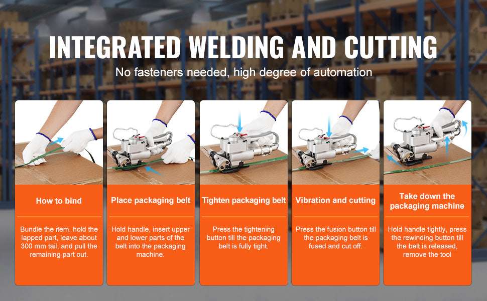 Pneumatic Strapping Tool 4000N Handheld PET Banding Machine - Image 10