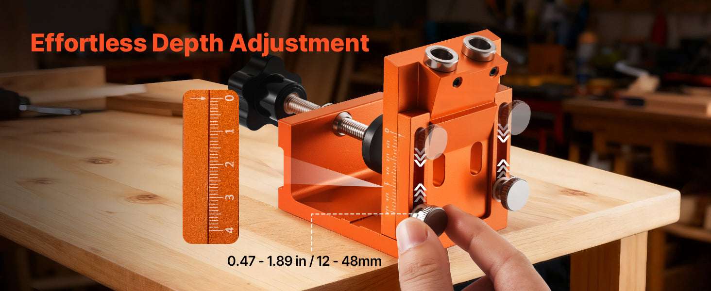Pocket Hole Jig Kit for Woodworking – Adjustable Drill Guide System - Image 11