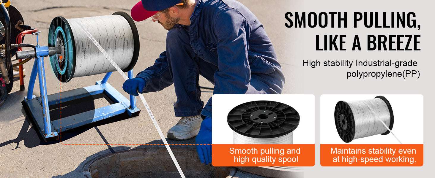 Polyester Pull Tape Flat Rope for Cable Pulling and Conduit Work - Image 10
