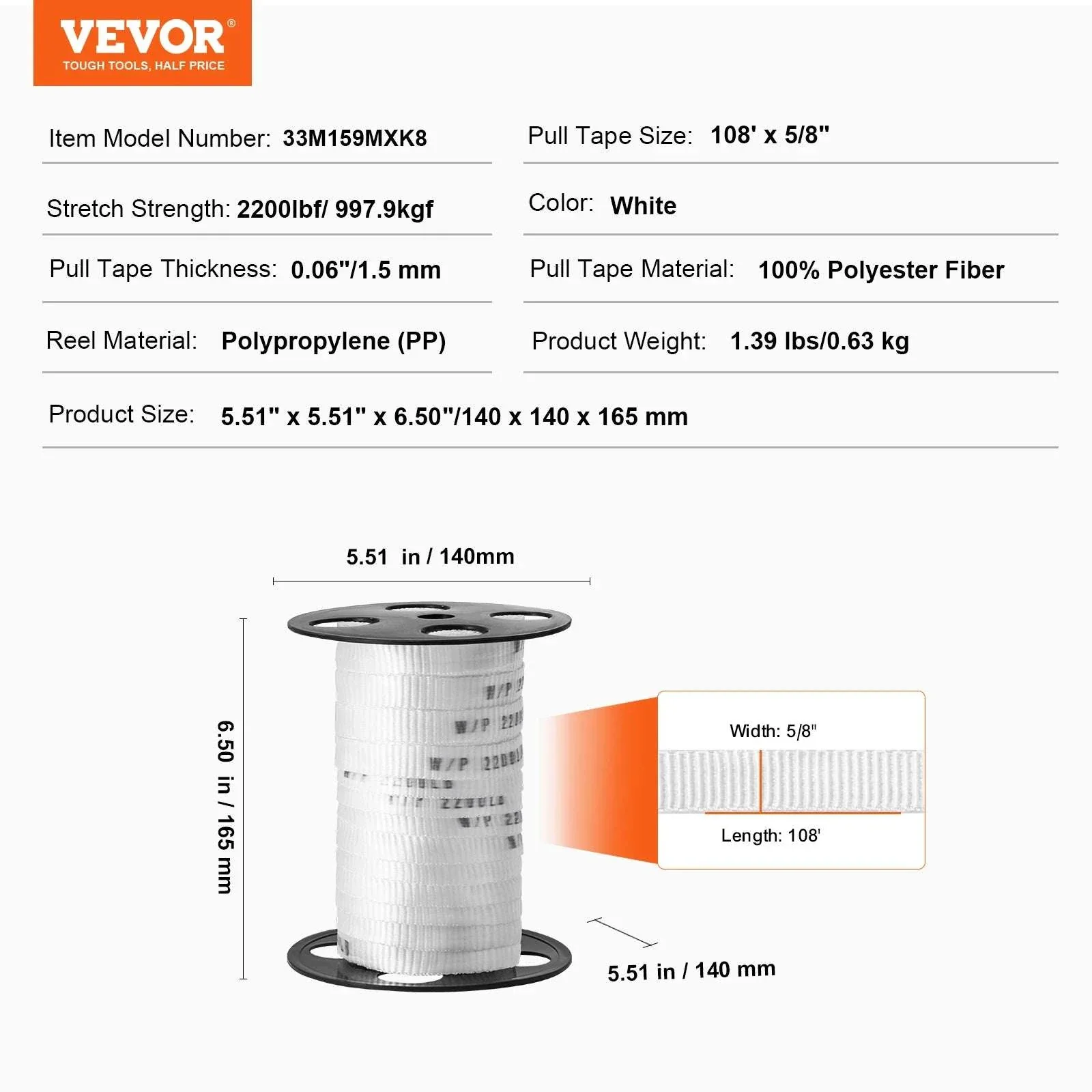 Polyester Pull Tape Flat Rope for Cable Pulling and Conduit Work - Image 27